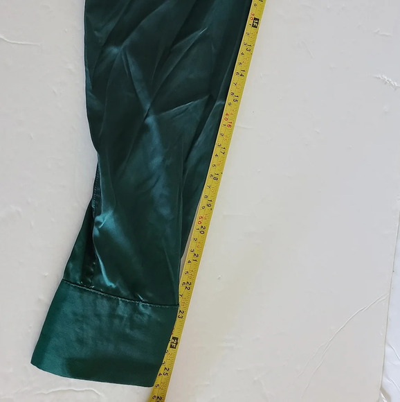 Equipment Polyester blouse women's sz.XXL green  button up breast pockets - Picture 9 of 16